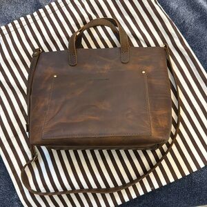 Portland Leather Medium Crossbody Tote